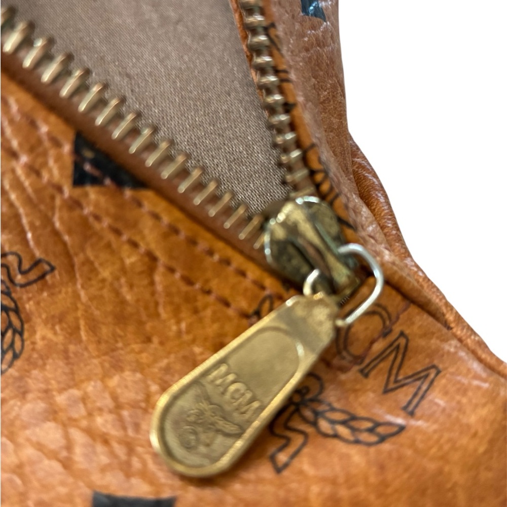 MCM Cognac Visetos Belt Bag - Picture 7 of 7